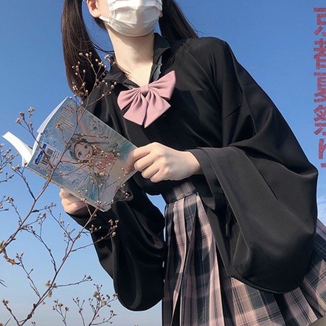 Áo Minh Phục tay bồng cổ đứng cao cấp nhà Chopper ❤ có thể mặc phối váy JK hoặc phối Lolita,cổ trang đều được ạ