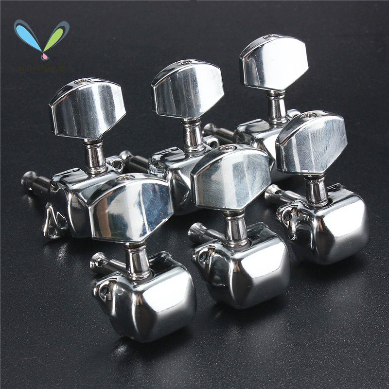 Nút Chỉnh Dây Đàn Guitar 3x3 Bằng Kim Loại Chrome