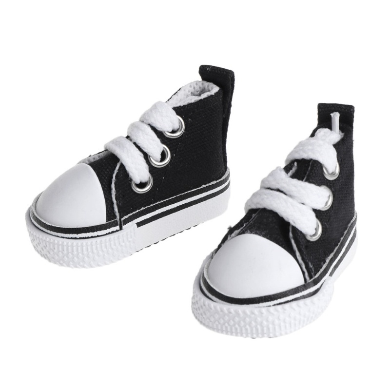 Giày Thể Thao Vải Bạt Thời Trang Mùa Hè Cho Búp Bê 5cm