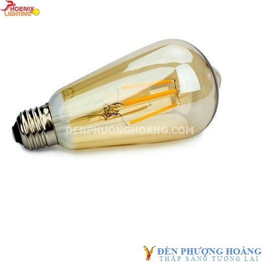 Bóng đèn LED Edison ST64 dimmer vỏ vàng