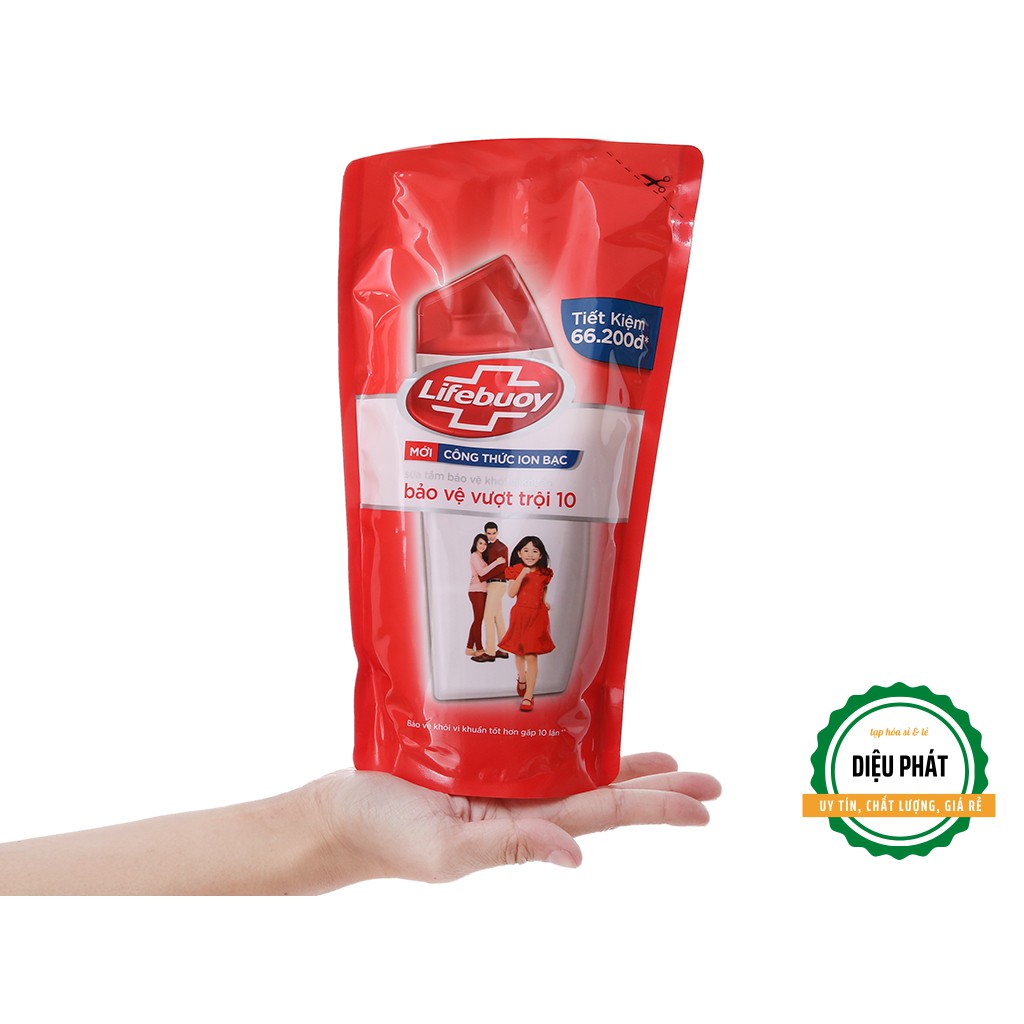 ⚡️ Sữa Tắm Bảo Vệ Khỏi Vi Khuẩn Lifebuoy Bảo Vệ Vượt Trội Bịch 833ml