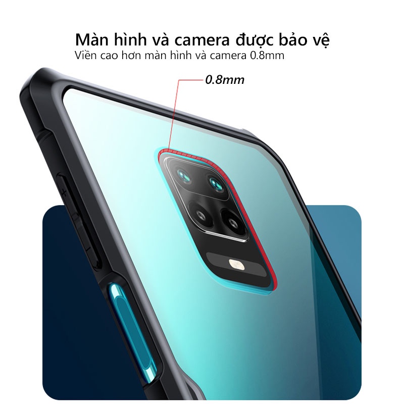 Ốp lưng XUNDD Redmi Note 9S / Note 9 Pro / Note 9 Pro Max Mặt lưng trong, Viền TPU, Chống sốc