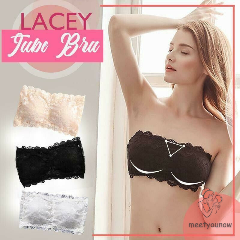 Áo Ngực Ren Ống Co Dãn Mềm Mại Cho Nữ