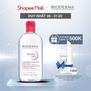 Dung dịch làm sạch và tẩy trang công nghệ Micellar Bioderma Sensibio H2O