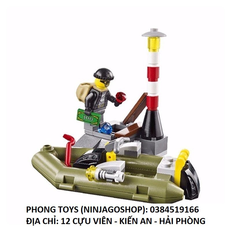 Lắp ráp xếp hình 10421 Police Patrol: Tàu Tuần Tra Cảnh Sát 409 chi tiết