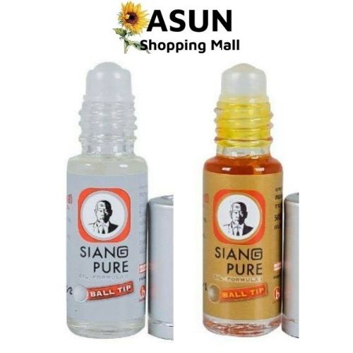 Dầu Gió Lăn Siang Pure Thái Lan Giảm Đau Nhức, Đau Khớp, Nôn Ói 3cc Ball Tip Oil