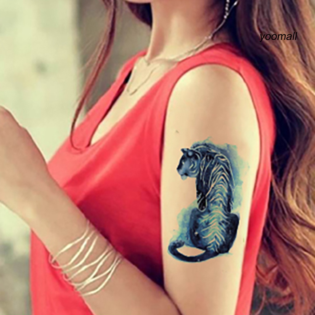 [Hàng mới về] Tờ Hình Xăm Dán Tạm Thời Chống Nước Hình Bóng Đèn / Cá Voi / Hoa Mận Dễ Thương