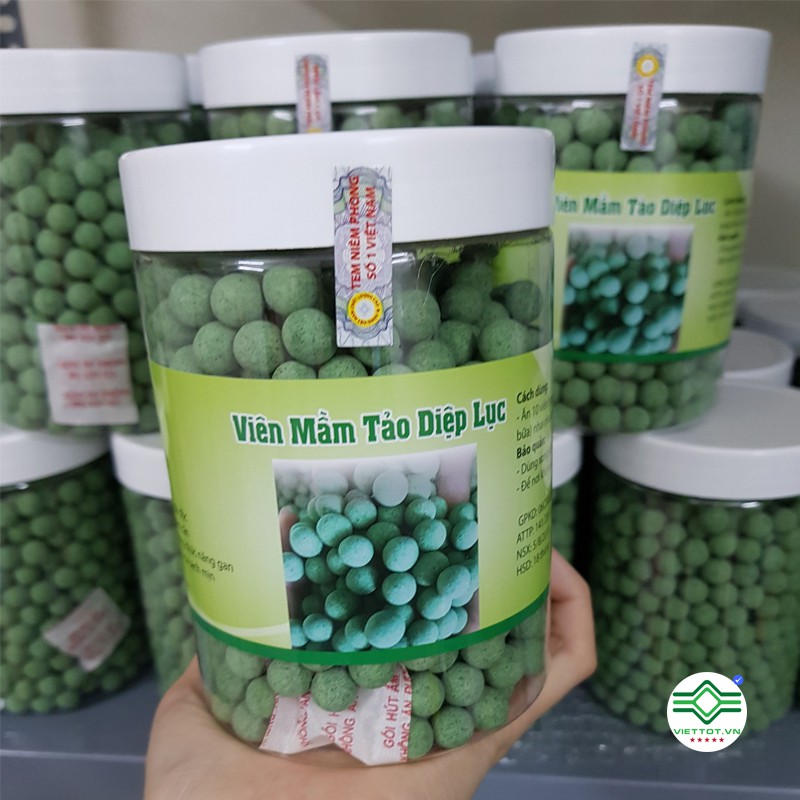 1 hộp 500gram viên mầm tảo diệp lục cao cấp có giấy ATTP - T936