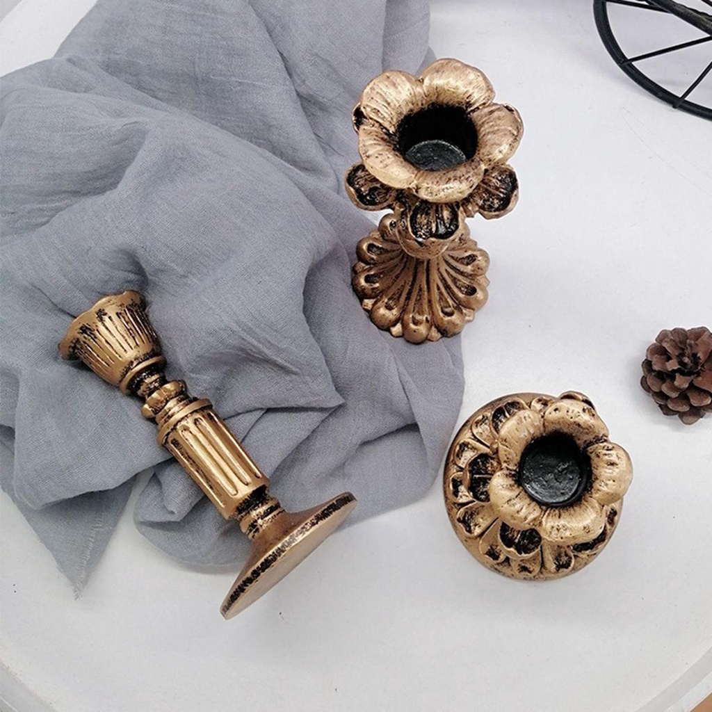 Epoch Cột Nến Bằng Kim Loại Phong Cách Giáng Sinh Cổ Điển