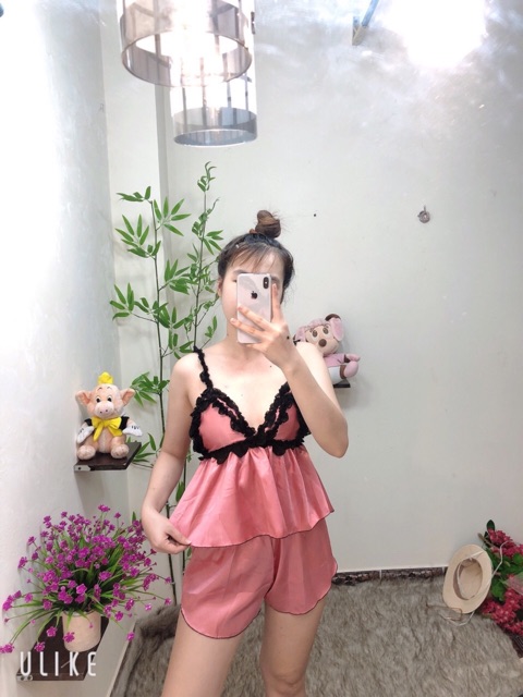 [SALE 30%] Đồ ngủ sexy bèo lụa mút ngực | BigBuy360 - bigbuy360.vn