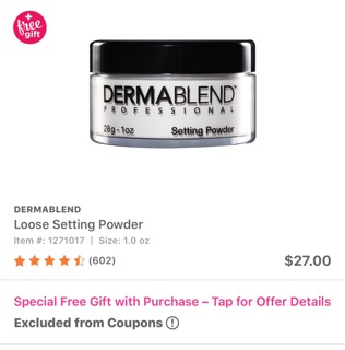 Phấn phủ Dermablend mini 5g (không hộp)