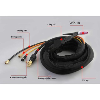 Đầu chuyển đổi YT-208 cho súng hàn TIG WP-26, WP-18