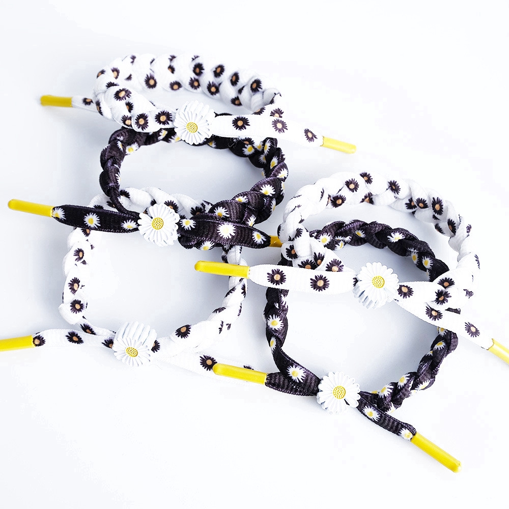 Vòng Tay Dây Bện Mặt Hình Hoa Hướng Dương Cho Cặp Đôi