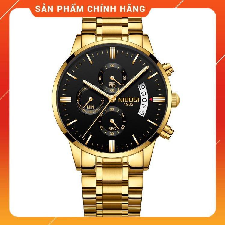 [FullBox] ĐỒNG HỒ NAM NIBOSI SIÊU MỎNG CHẠY 1 LỊCH NGÀY HÀNG CHÍNH HÃNG FULL BOXSang Trọng