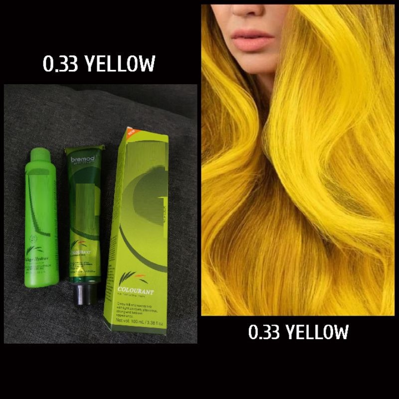 Thuốc Kem Nhuộm Tóc Màu Vàng Yellow 0/33 Hair Dye Cream