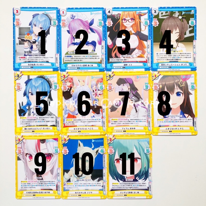 Lẻ card hololive rebirth hàng chính hãng đọc kĩ mô tả