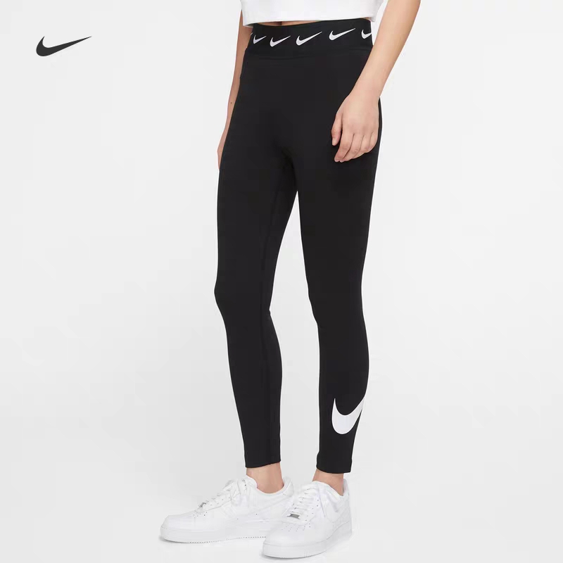 Quần legging thể thao Nike chất vải cotton thoải mái năng động cho nữ