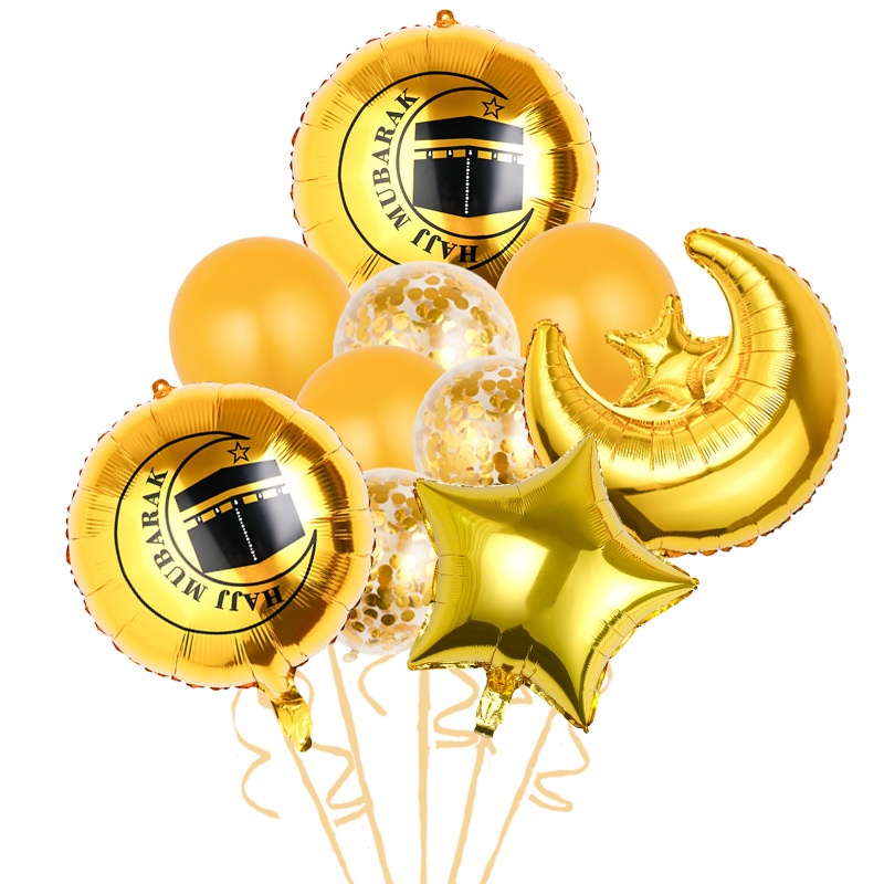 Set 10 Bóng Bay Trang Trí Tiệc Lễ Hội Ramadan Hồi Giáo