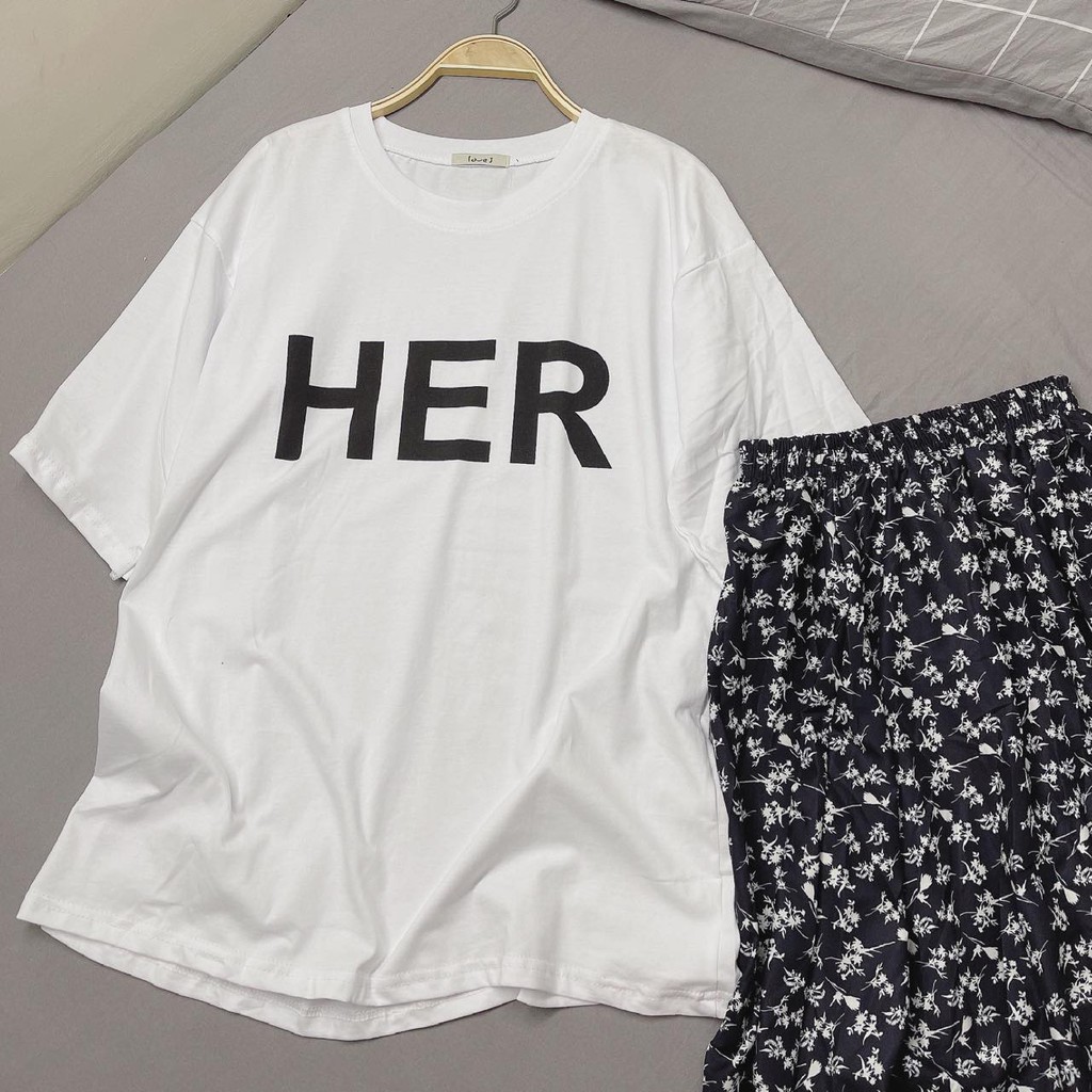 Set Váy Hoa Nhí Áo Phông Chân Váy Chữ A[FREESHIP] Áo thun tay lỡ form rộng đầm hoa dài nữ màu đen | BigBuy360 - bigbuy360.vn