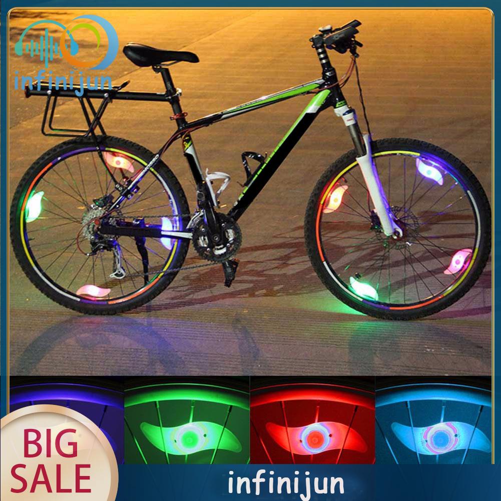 Đèn LED Gắn Căm Xe Đạp Chống Thấm Nước Thiết Kế Vỏ Rỗng Độc Đáo