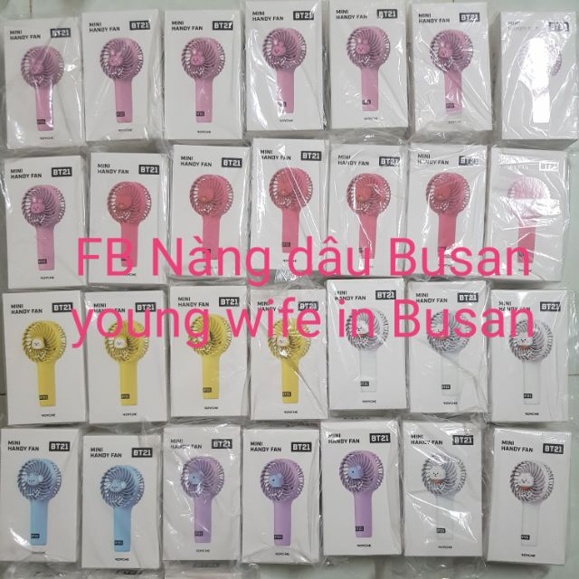 Quạt mini cầm tay Handy Fan BT21 ver 1234