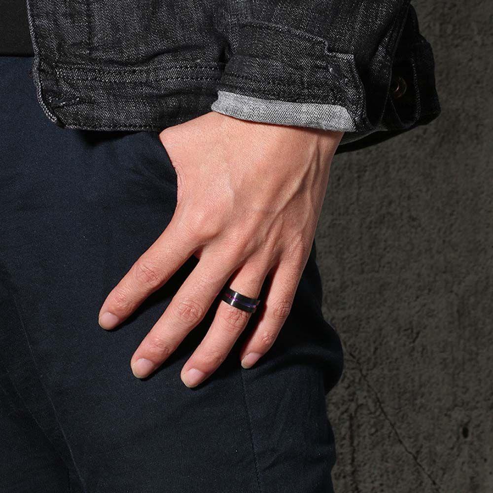 Nhẫn Đeo Tay MXGOODS Bằng Thép Không Gỉ Nhiều Màu Sắc Thời Trang Dành Cho Nam