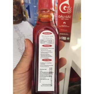 Dầu gấc G8 loại 185ml.