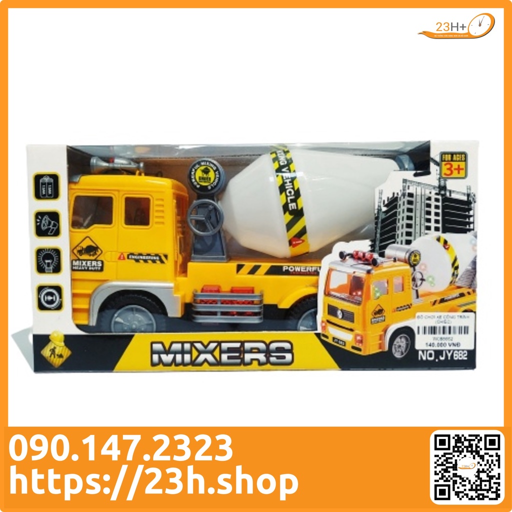 Đồ Chơi Xe Bồn Trộn Bê Tông Cho Bé