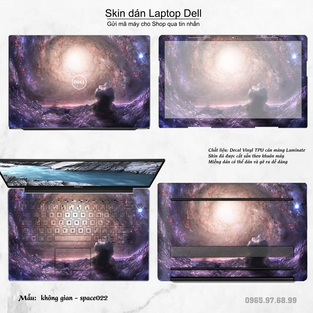 Skin dán Laptop Dell in hình không gian nhiều mẫu 4 (inbox mã máy cho Shop)