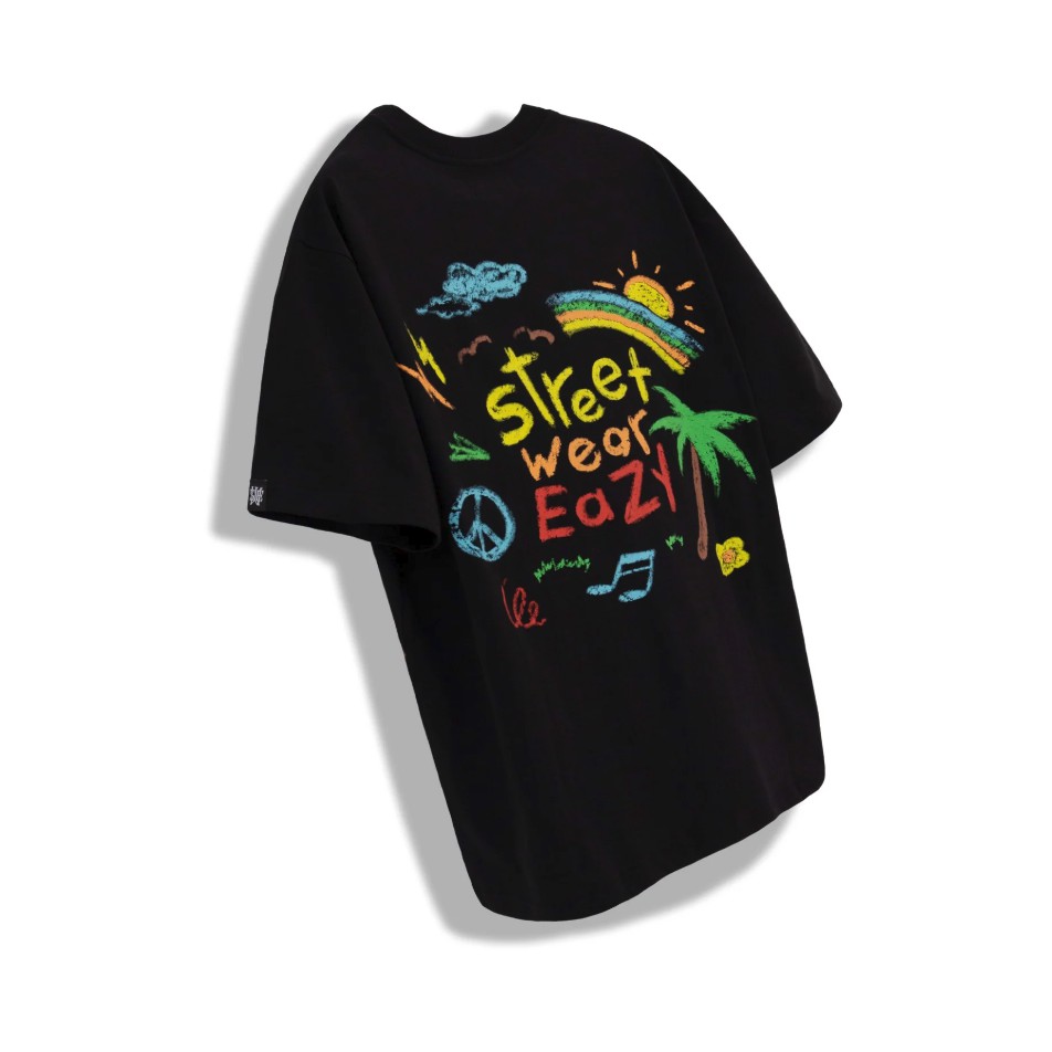 ÁO THUN CRAYON ĐEN | BigBuy360 - bigbuy360.vn