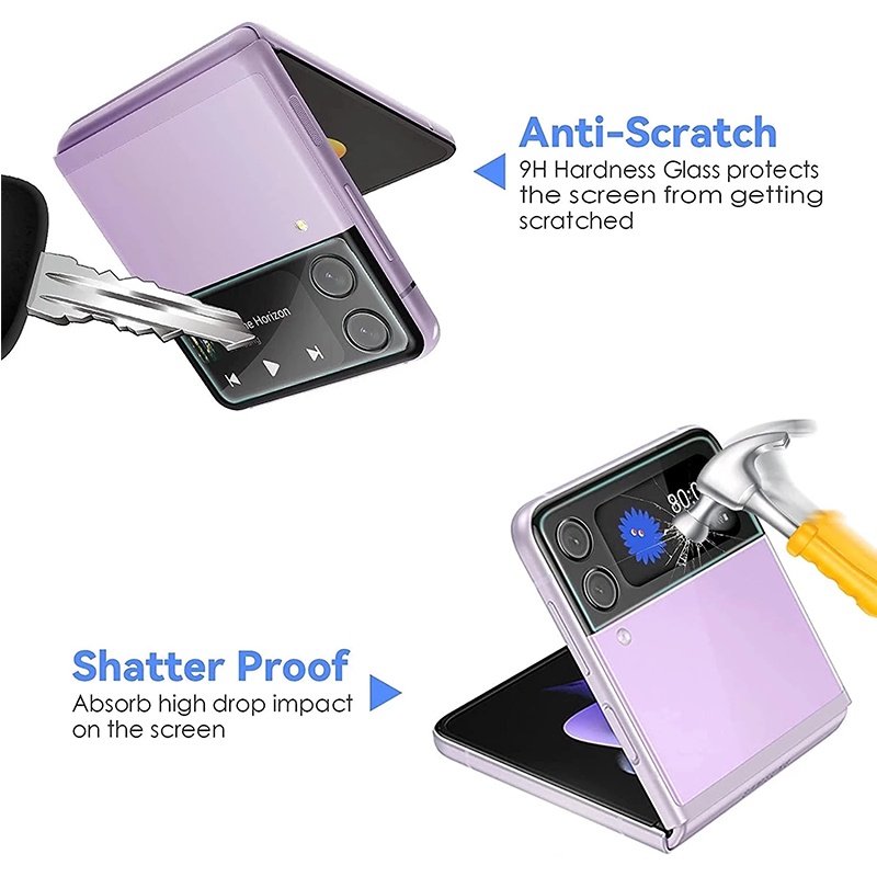1set For Samsung Galaxy Z Flip4 Flip 4 5G ZFlip4 Camera Lens Tempered Glass  Camera Protector
