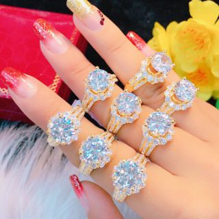 Nhẫn đính đá mã D350