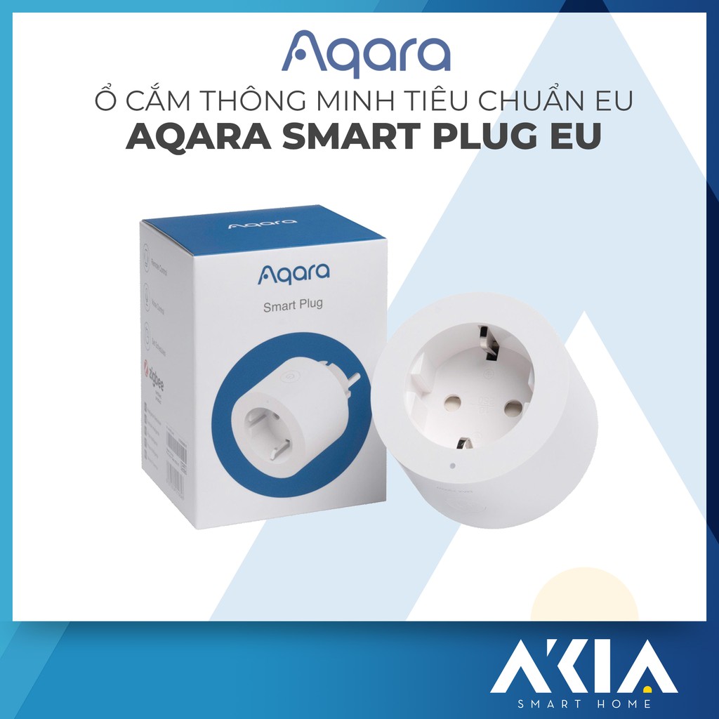 Ổ cắm thông minh tiêu chuẩn EU Aqara Smart Plug SP-EUC01 - Cần Aqara Hub để kết nối - Hàng Chính Hãng BH 12 Tháng