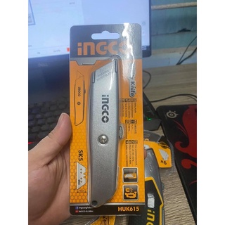 Dao rọc lưỡi liền thân hợp kim kẽm ingco huk615