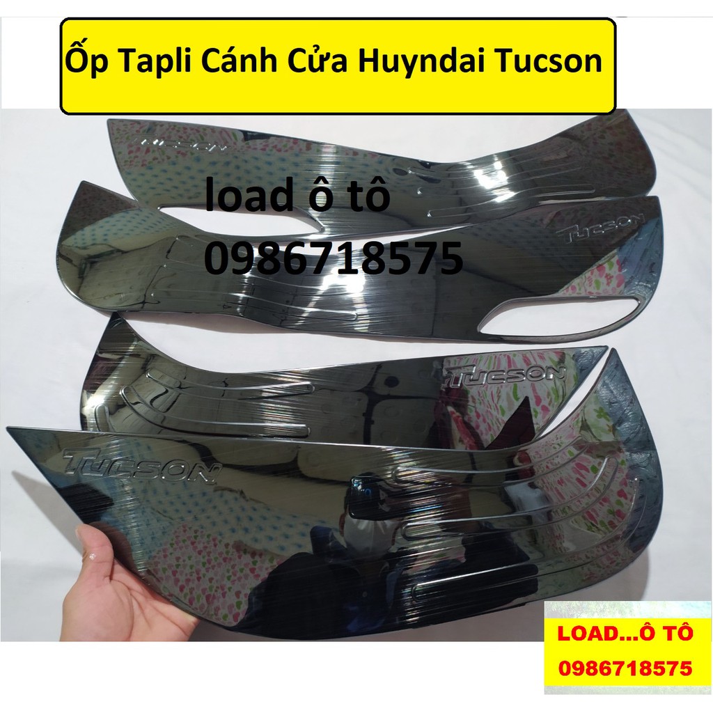 Ốp Tapli Cánh Cửa, Màng Loa Xe Hyundai Tucson 2012-2018 Mẫu Titan Cao Cấp