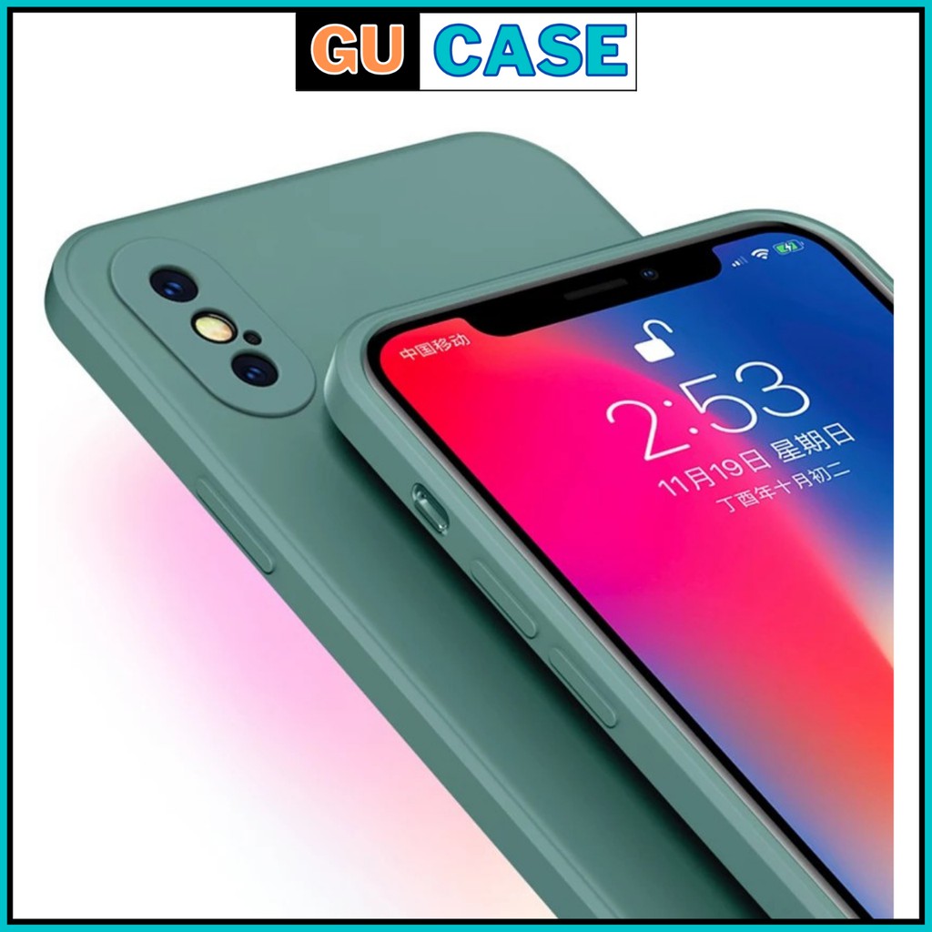 Ốp Lưng Iphone X Xs Xsmax Style Iphone 12 Cạnh Vuông Chống Bẩn Có Lót Nhung Chống Trầy Điện Thoại | GuCas