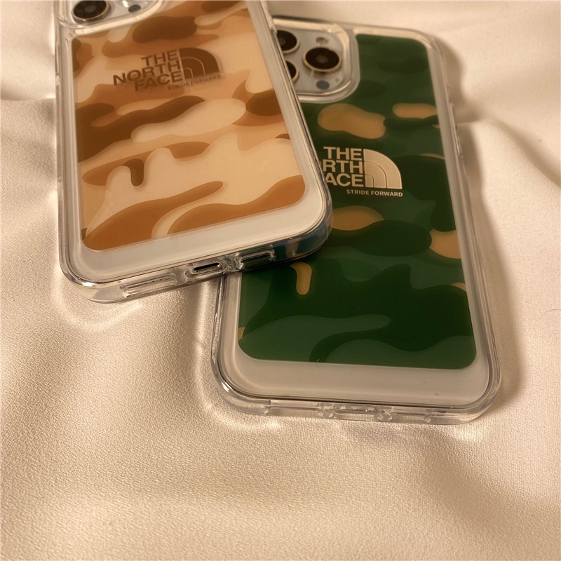 Ốp Điện Thoại Cạnh Mềm Trong Suốt Chống Sốc In Hình Không Gian The North Face Cho IPhone 11 13 12 X XS Pro Max XR 12 13