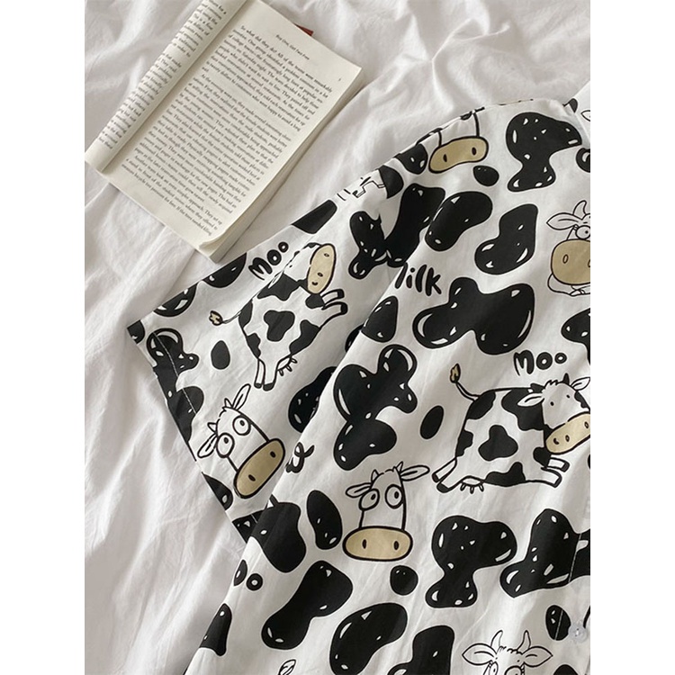 NRVP Áo sơ mi dáng rộng tay ngắn phong cách Hàn Quốc retro thời trang hè 2021 cho nữ