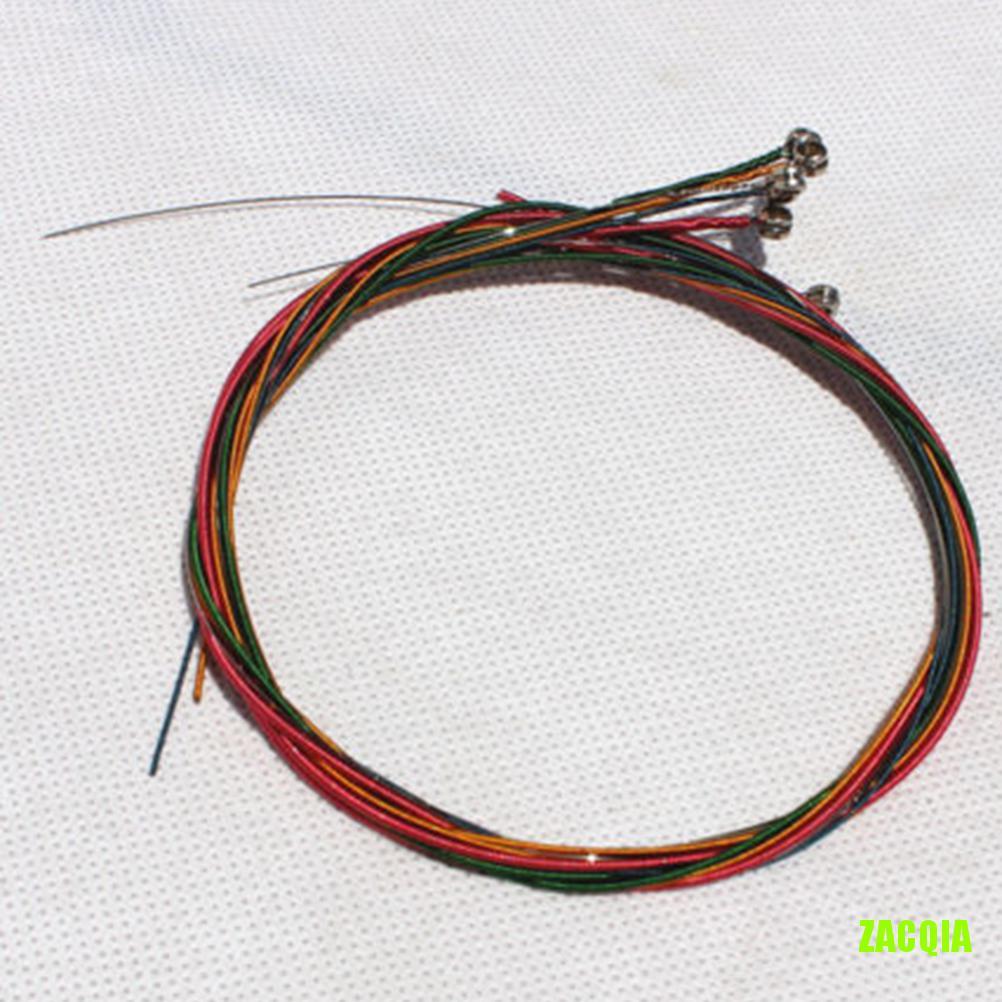 Set 6 Dây Đàn Nhiều Màu Sắc Cho Đàn Guitar