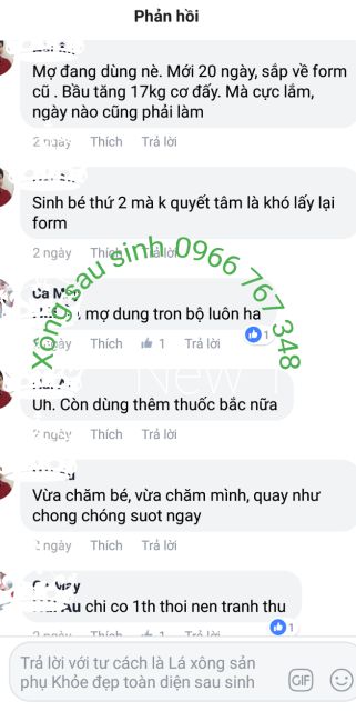 10gói lá xông sản phụ Thuận Hiếu