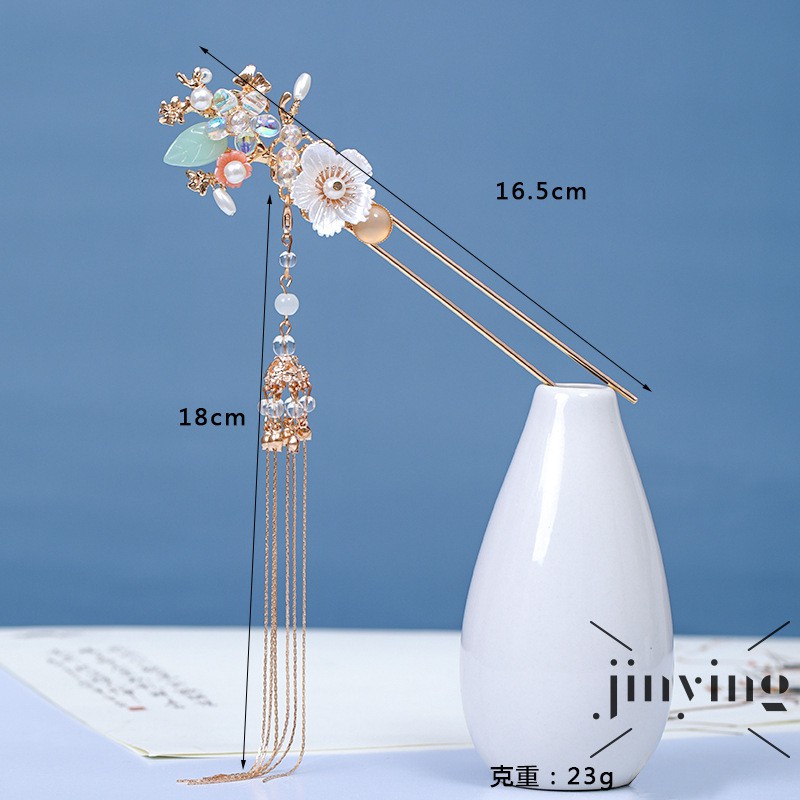 GETNOIVAS Trâm cài tóc phong cách cổ điển thời trang xinh xắn cho nữ