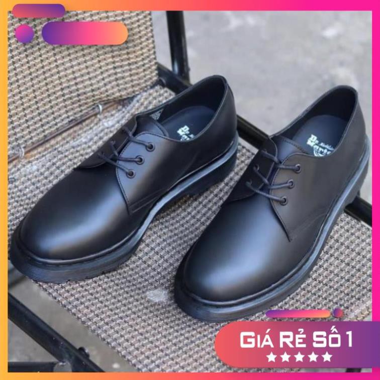 [Sale 3/3] Giày Da Bò 1461 2020 Full Black .Giày Dr.Martens Thailand Chính Hãng(1461.F.Black) Sale 11 < :