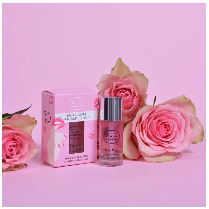 Dầu dưỡng móng tay The Mini Macaron Rosé Kiss! Nail &amp; Cuticle Oil