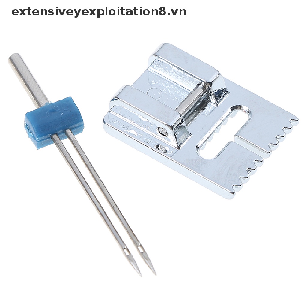 【extensive】 Groove Pintuck Foot With 3 Sizes Double Twin s Pin Set for Brother Sewing 【vn】