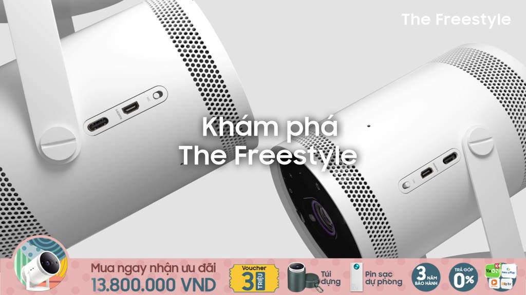 [  Máy chiếu Smart TV 100 inch bỏ túi The Freestyle SPLSP3 Hàng chính hãng ] | BigBuy360 - bigbuy360.vn