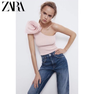 Zara Morocco full tag - Áo Zara hoa vai siêu đẹp ATSNG47N10