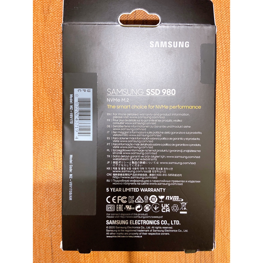 ổ cứng SSD Samsung evo 980 PCIe NVMe V-NAND M.2 2280 1TB | BigBuy360 - bigbuy360.vn