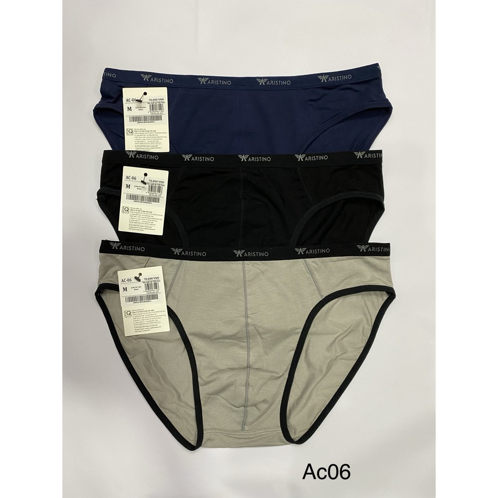 Combo 3-5 chiếc quần lót nam  tam giác ARISTINO  Bamboo  cao cấp ac06 (mix nhiều màu)