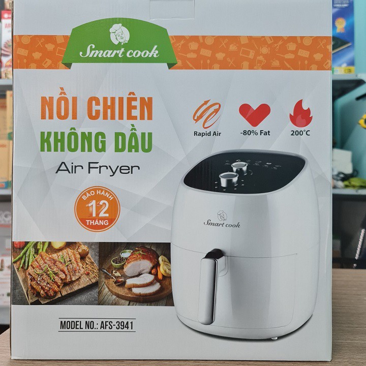 Nồi chiên không dầu smartcook AFS-3941dung tích 7 lít