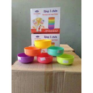 Set 6 chén nhựa nhiều màu